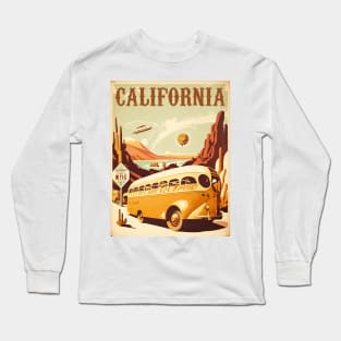 Colorado Desert California Vintage Travel Art Poster Long Sleeve T-Shirt